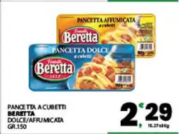 Eurospar Pancetta a cubetti offerta