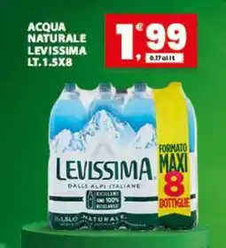 Eurospar ACQUA NATURALE LEVISSIMA LT.1,5X8 offerta