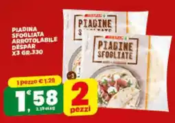 Eurospar PIADINA SFOGLIATA ARROTOLABILE DESPAR offerta
