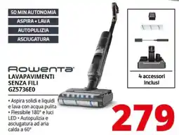 Comet Rowenta Lavapavimenti Senza Fili GZ5736E0 offerta