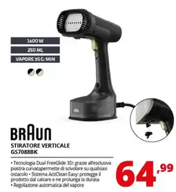 Comet BRAUN STIRATORE VERTICALE GS7088BK offerta