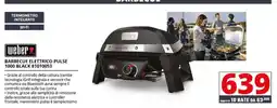 Comet weber BARBECUE ELETTRICO PULSE 1000 BLACK offerta