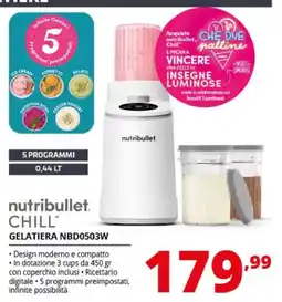 Comet nutribullet. CHILL™ GELATIERA NBD0503W offerta