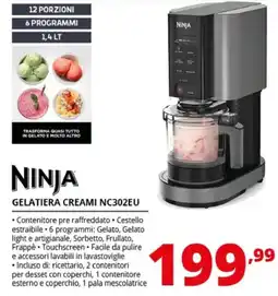 Comet Ninja gelatiera creami NC302EU offerta