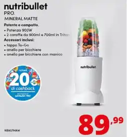 Comet nutribullet PRO. MINERAL MATTE offerta