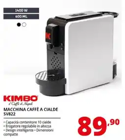 Comet KIMBO MACCHINA CAFFÈ A CIALDE SV822 offerta