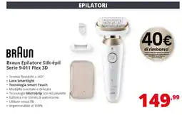 Comet Braun Epilatore Silk-epil Serie 9-011 Flex 3D offerta