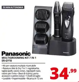 Comet Panasonic MULTIGROOMING KIT 7 IN 1 offerta
