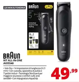 Comet BRAUN KIT ALL-IN-ONE AIO5540 offerta