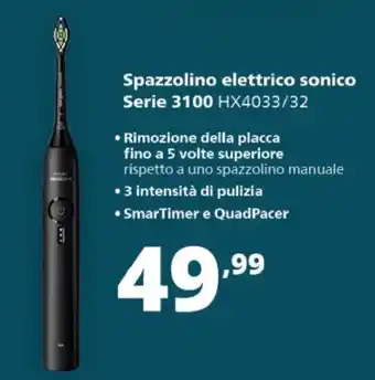 Comet Spazzolino elettrico sonico Serie 3100 offerta
