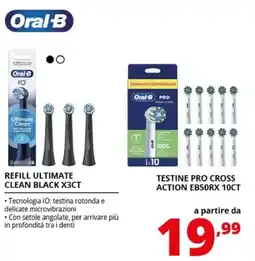 Comet Oral-B REFILL ULTIMATE CLEAN BLACK X3CT offerta