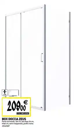 Tecnomat Box doccia zeus offerta