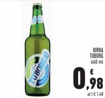 Conad Tuborg Birra 660 ml offerta