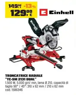 OBI Einhell troncatrice radiale "TC-SM 2131 DUAL" offerta