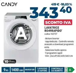 Trony Candy lavatrice RO49RAPIDO' offerta
