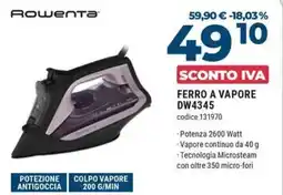 Trony Rowent ferro a vapore DW4345 offerta