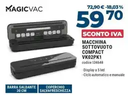 Trony Magicvac macchina sottovuoto compact VK02PK1 offerta