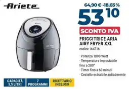 Trony Ariete friggitrice aria airy fryer xxl offerta