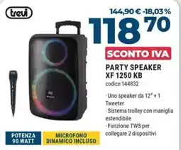 Trony Trevi party speaker XF 1250 KB offerta