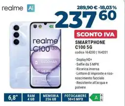 Trony Realme smartphone C100 5G offerta
