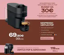 Trony Nespresso vertuo pop offerta