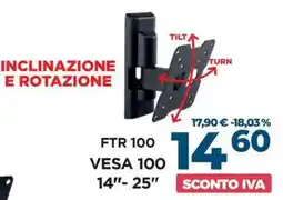 Trony Meliconi inclinazione e rotazione FTR 100 offerta