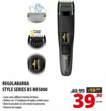 Comet Remington Regolabarba Style Series B5 MB5000 offerta