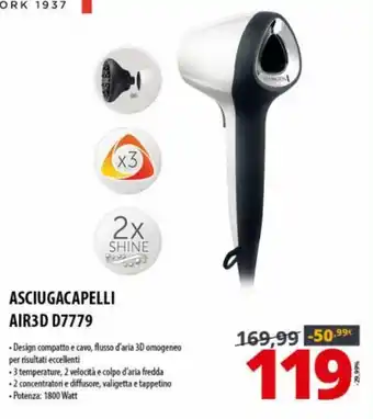 Comet Remington Asciugacapelli AIR3D D7779 offerta