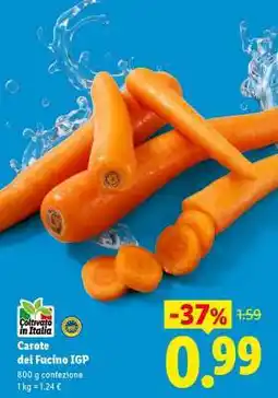 Lidl Carote del Fucino IGP offerta