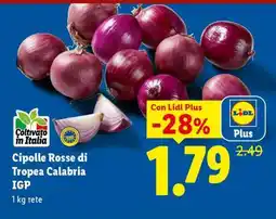 Lidl Cipolle Rosse di Tropea Calabria IGP offerta