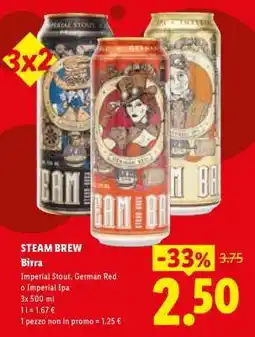 Lidl Steam Brew Birra offerta