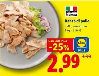 Lidl Kebab di pollo offerta