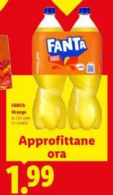 Lidl Fanta Orange offerta