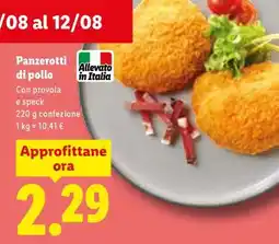 Lidl Panzerotti di pollo offerta