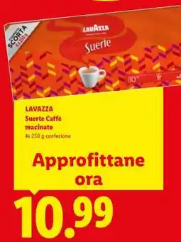 Lidl LAVAZZA Suerte Caffè macinato offerta
