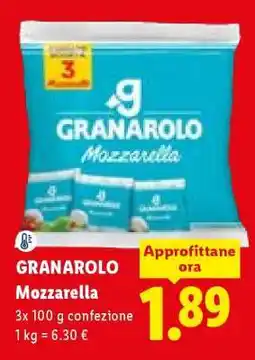 Lidl Granarolo Mozzarella offerta