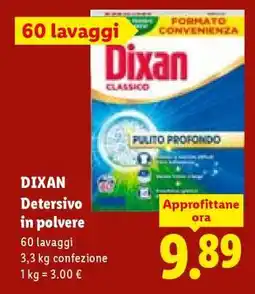 Lidl DIXAN DETERSIVO IN POLVERE offerta