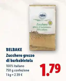 Lidl Belbake Zucchero grezzo di barbabietola offerta