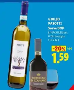 Lidl Giulio Pasotti Soave DOP offerta