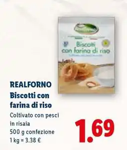 Lidl Realforno Biscotti con farina di riso offerta