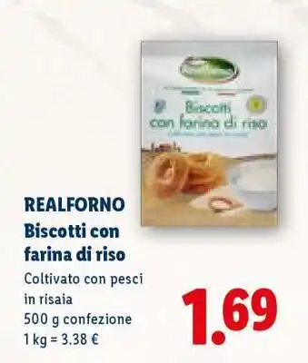 Lidl Realforno Biscotti con farina di riso offerta