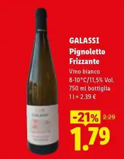 Lidl GALASSI Pignoletto Frizzante offerta