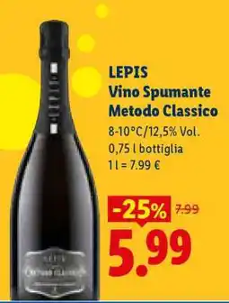 Lidl LEPIS Vino Spumante Metodo Classico offerta