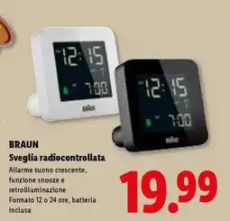 Lidl BRAUN Sveglia radiocontrollata offerta
