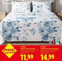 Lidl LIVARNO Completo lenzuola singole offerta