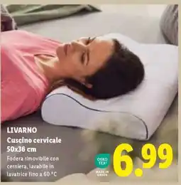 Lidl LIVARNO Cuscino cervicale 50x36 cm offerta