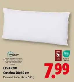 Lidl LIVARNO Cuscino 50x80 cm offerta