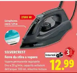 Lidl SILVERCREST Ferro da stiro a vapore offerta