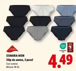 Lidl esmara MEN offerta
