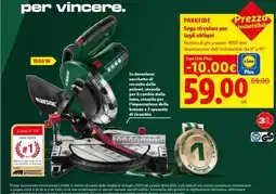 Lidl PARKSIDE Sega circolare per tagli obliqui offerta